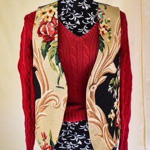 Eclectic Cute Floral Summer Vest!